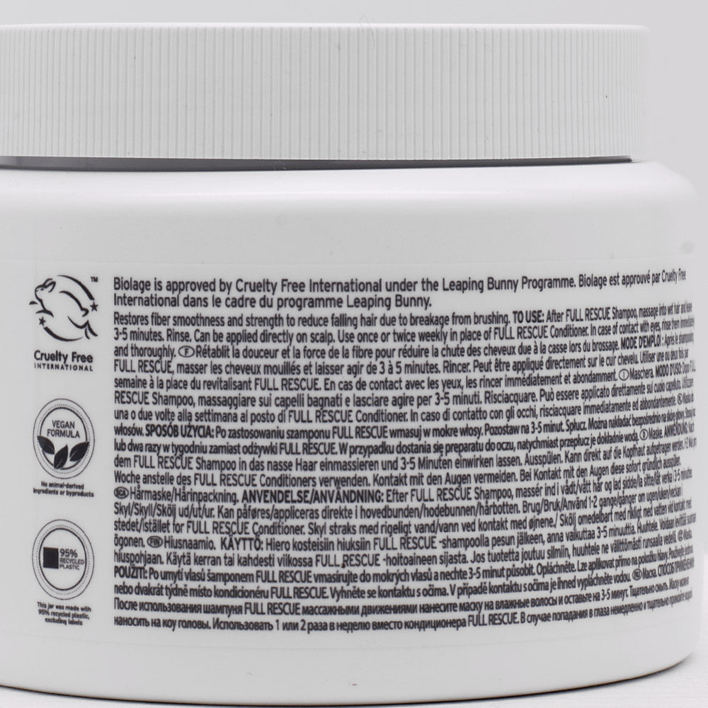 Biolage Professional Hair Spa Full Rescue Mask 500ml - maschera anti caduta