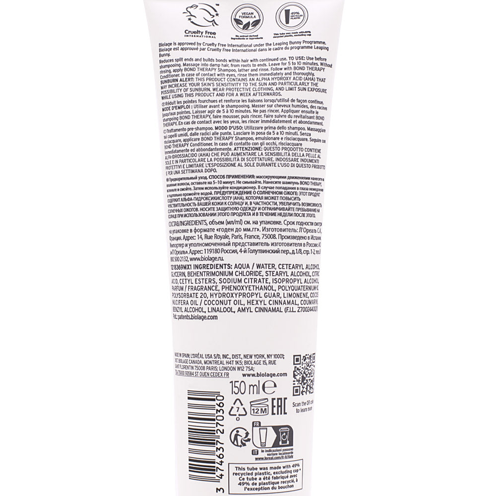 Biolage Professional Hair Spa Bond Therapy Pre-Treatment 150ml