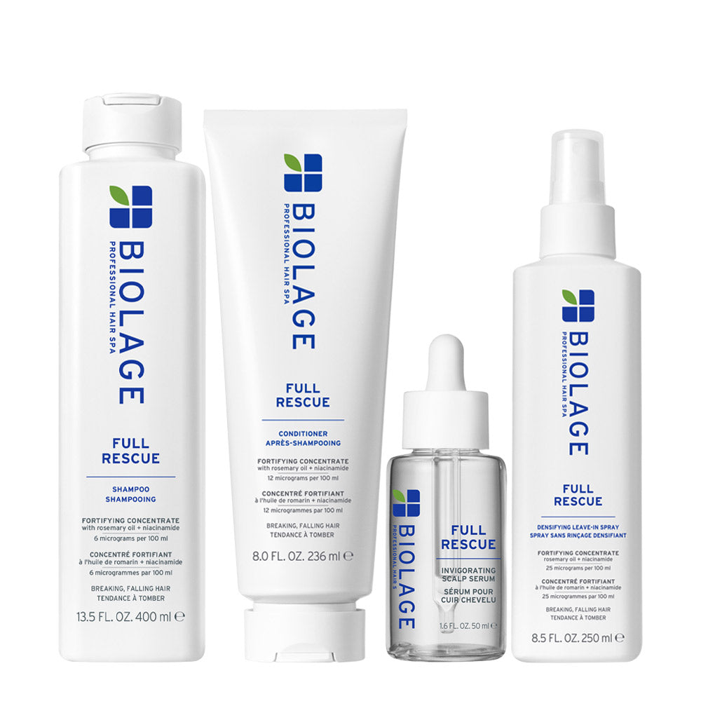 Biolage Professional Hair Spa Full Rescue Shampoo 400ml Conditioner 236ml Serum 50ml Spray 250ml