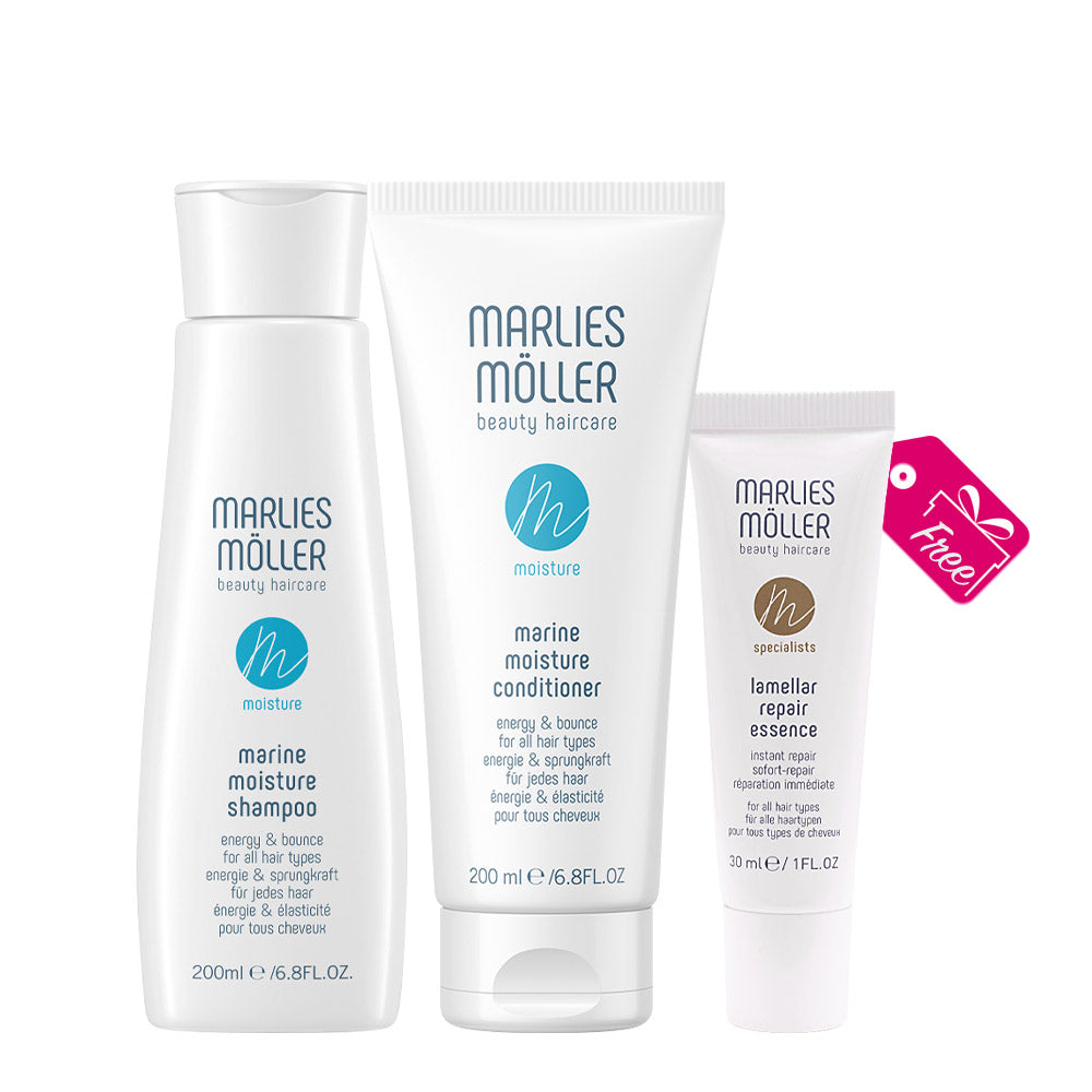 Marlies Möller Marine Moisture Kit + Repair Essence 30ml OMAGGIO
