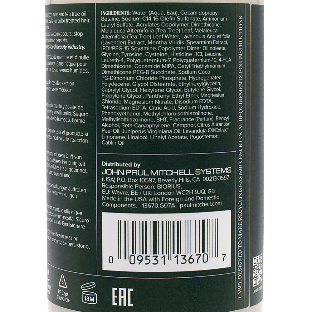 Paul Mitchell Tea Tree Lavender Mint Moisturizing Shampoo 300ml