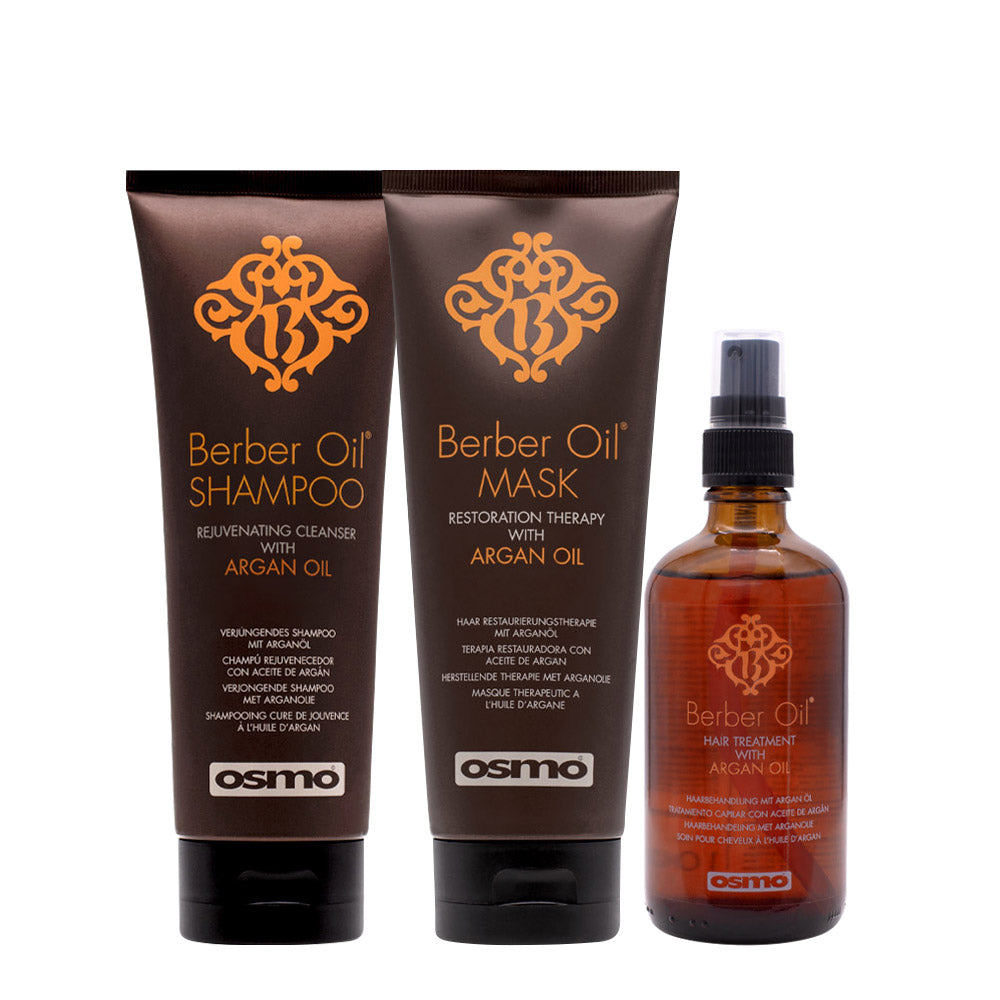 Osmo Berber Oil Shampoo 250ml Mask 250ml Oil 100ml
