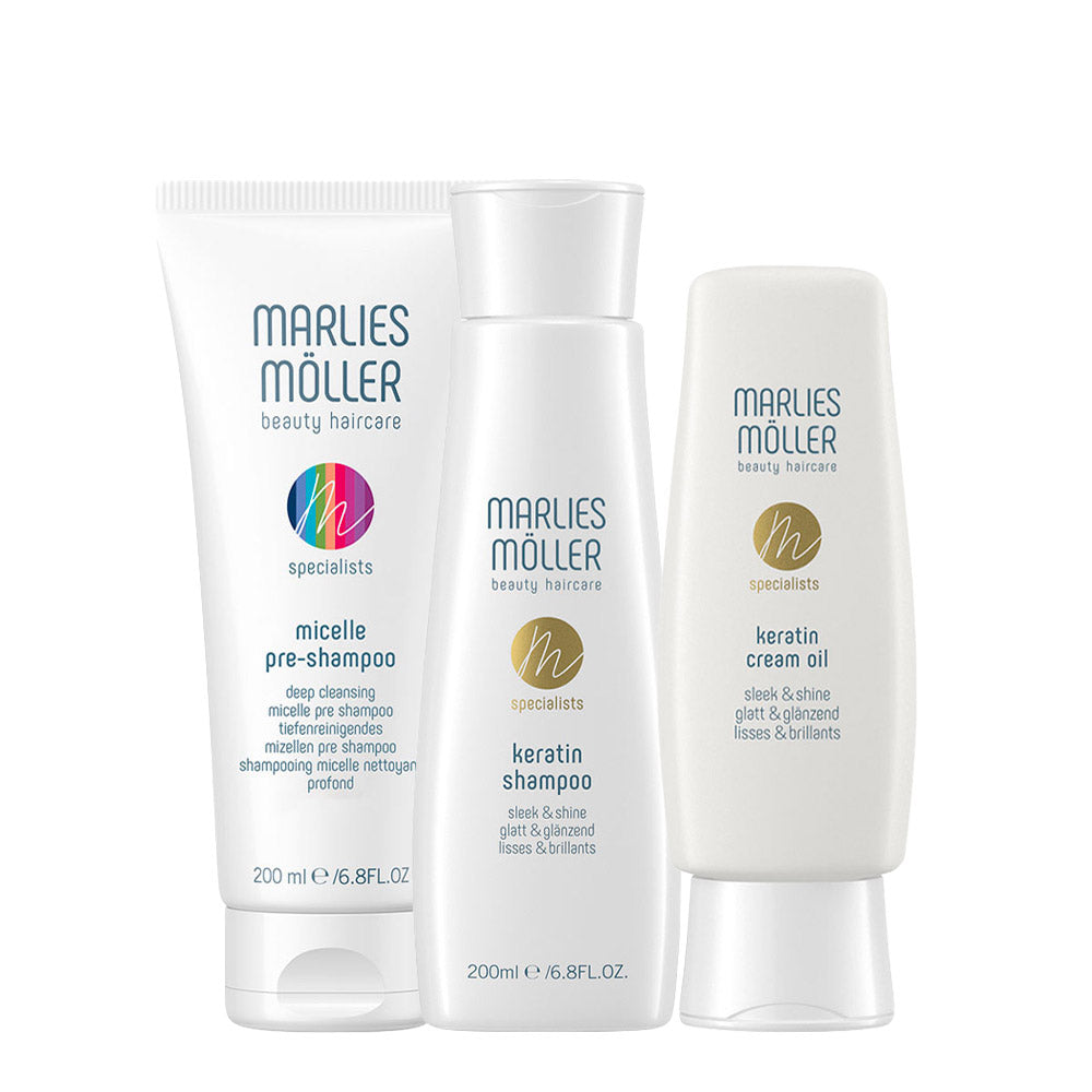 Marlies Möller Micelle Pre-Shampoo 200ml  Shampoo 200ml Cream Oil 100ml