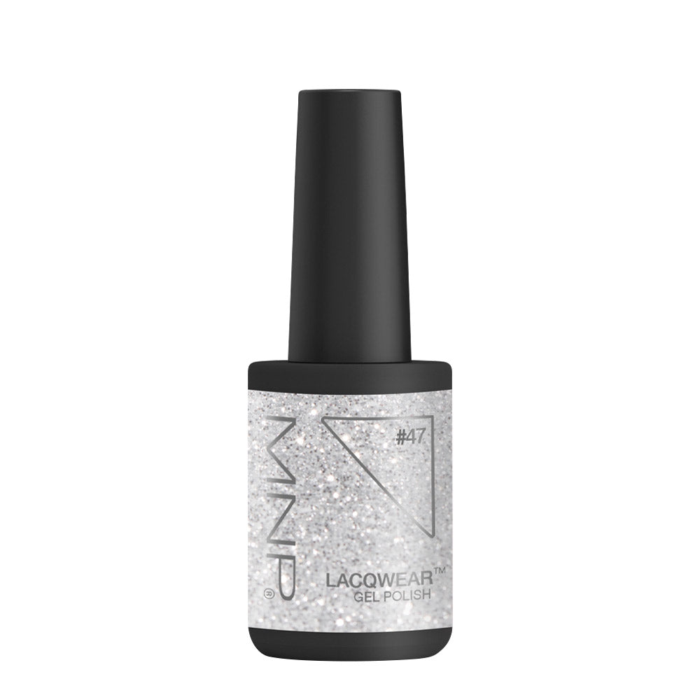 Mesauda Lacqwear Gel Polish 47 Glitter Silver 10ml - smalto semipermanente