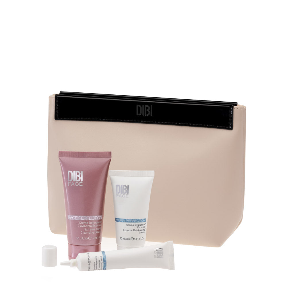 Dibi Milano Beauty Travel Set Idratazione - pochette skincare routine travel size