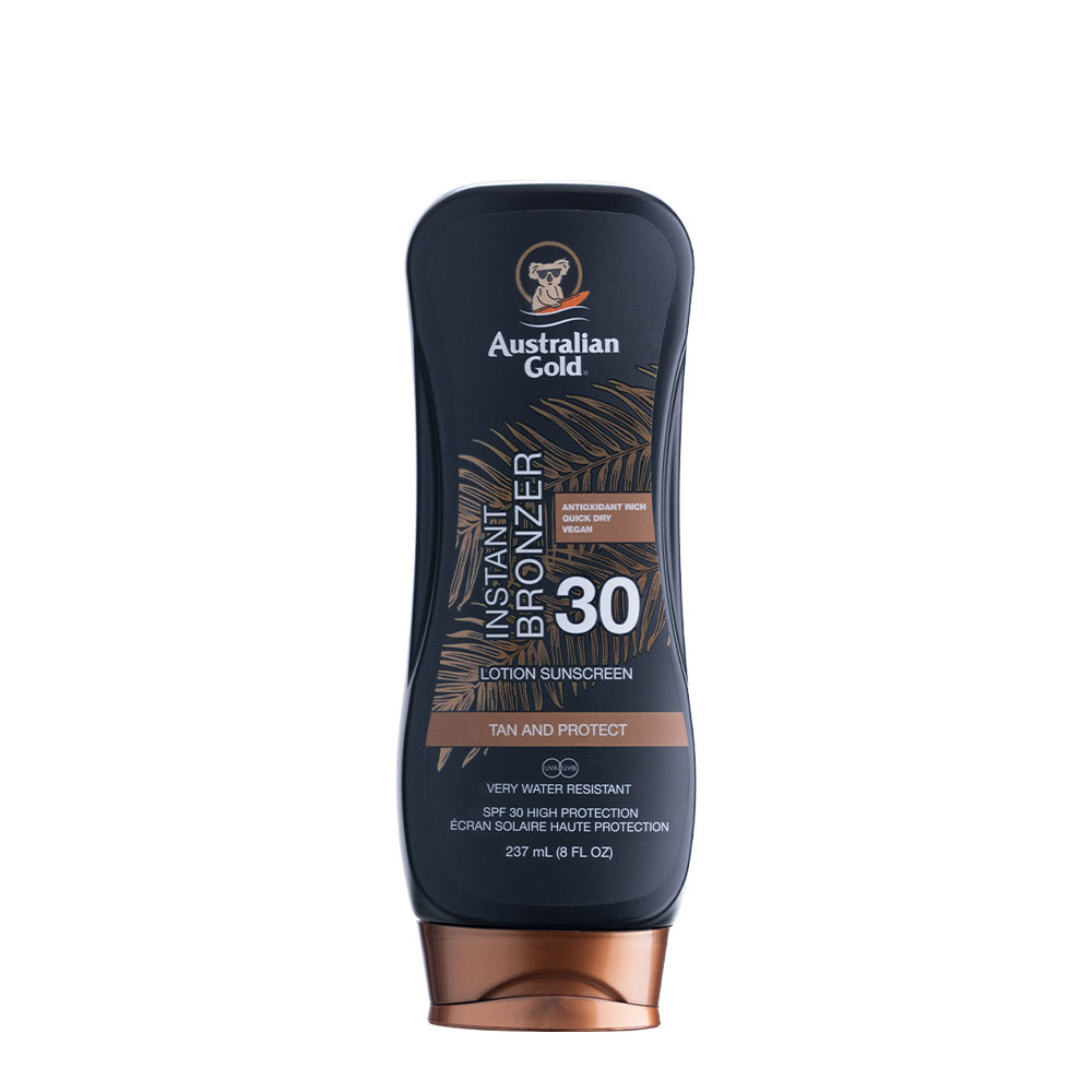 Australian Gold Spf30 Instant Bronzer Lotion Sunscreen 237ml