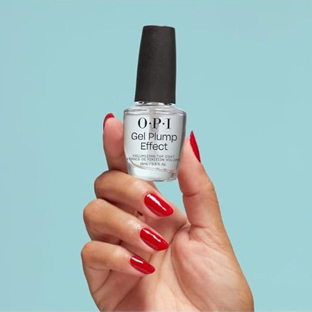 OPI Nail Laquer Gel Plump Effect Top Coat 15ml - top coat volumizzante