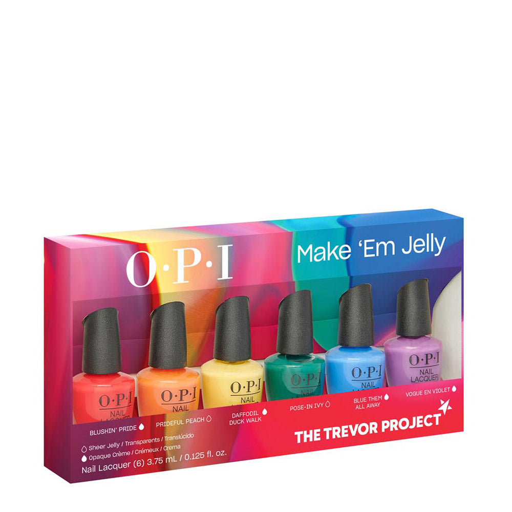 OPI Nail Laquer Make 'Em Jelly Summer 2025 Set Mini Pack 6x3.75ml