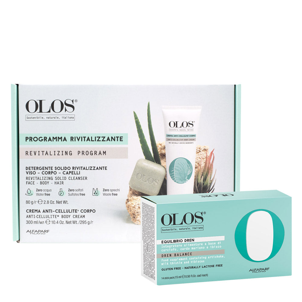 Olos Programma Rivitalizzante Anticellulite +  Integratore Alimentare Equilibrio Dren 14x15ml