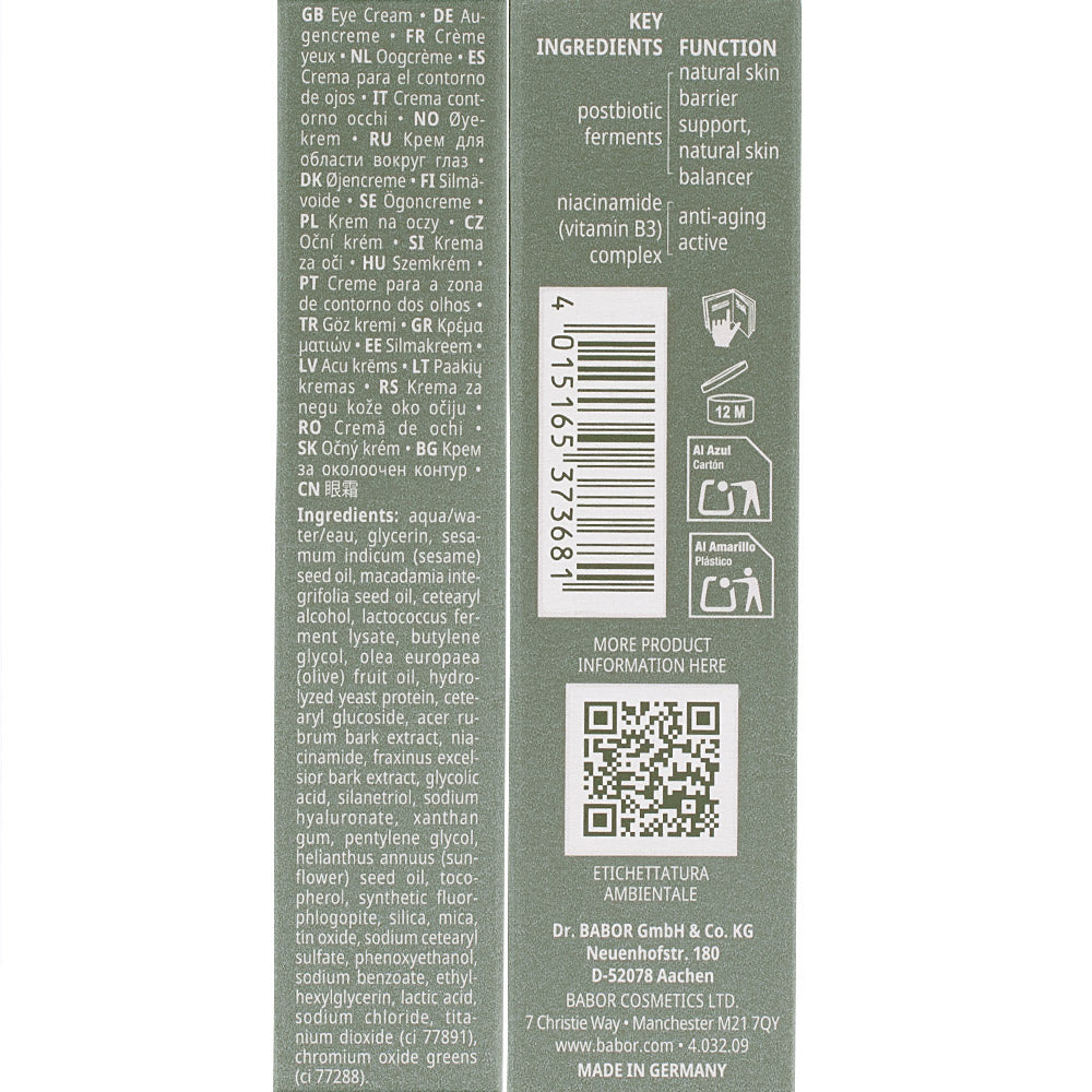 Babor Doctor Babor Microbiomic Awakening Eye Cream 15ml - crema contorno occhi idratante