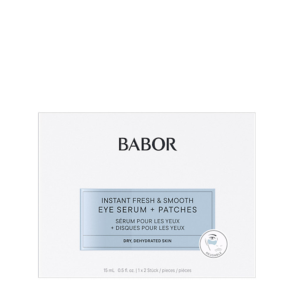 Babor Skinovage Moisturizing Instant Fresh & Smooth Eye Serum + Patches