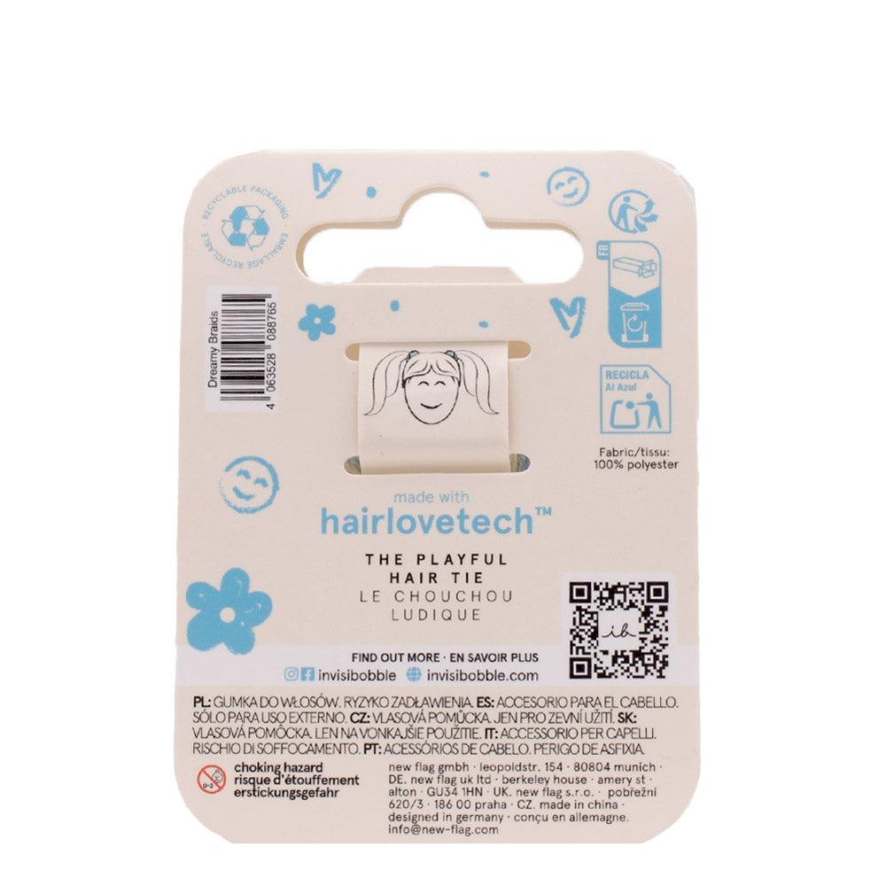 Invisibobble Twistar Kids Happy Healty Hair  Dreamy Braids 3pz - elastici in tessuto per bambini