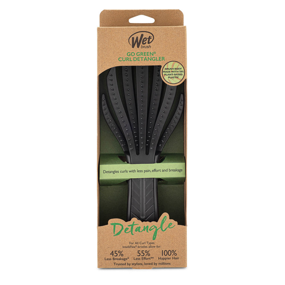 WetBrush Pro Go Green Curl Detangling Brush Black - spazzola districante capelli ricci