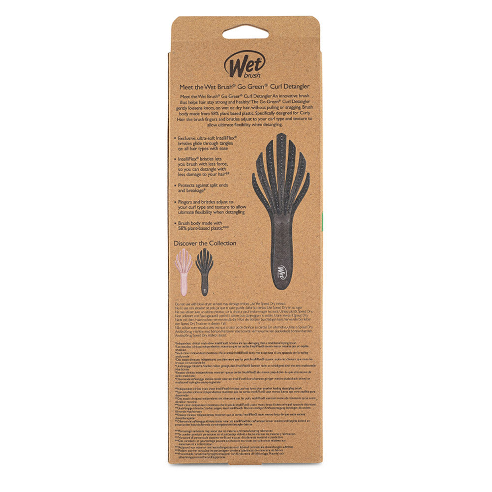 WetBrush Pro Go Green Curl Detangling Brush Black - spazzola districante capelli ricci