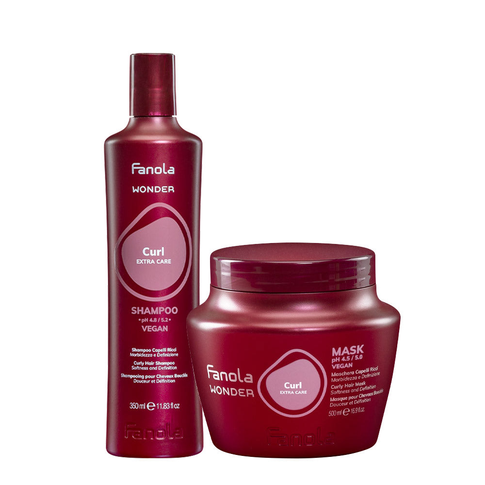 Fanola Wonder Curl Shampoo 350ml Mask 500ml