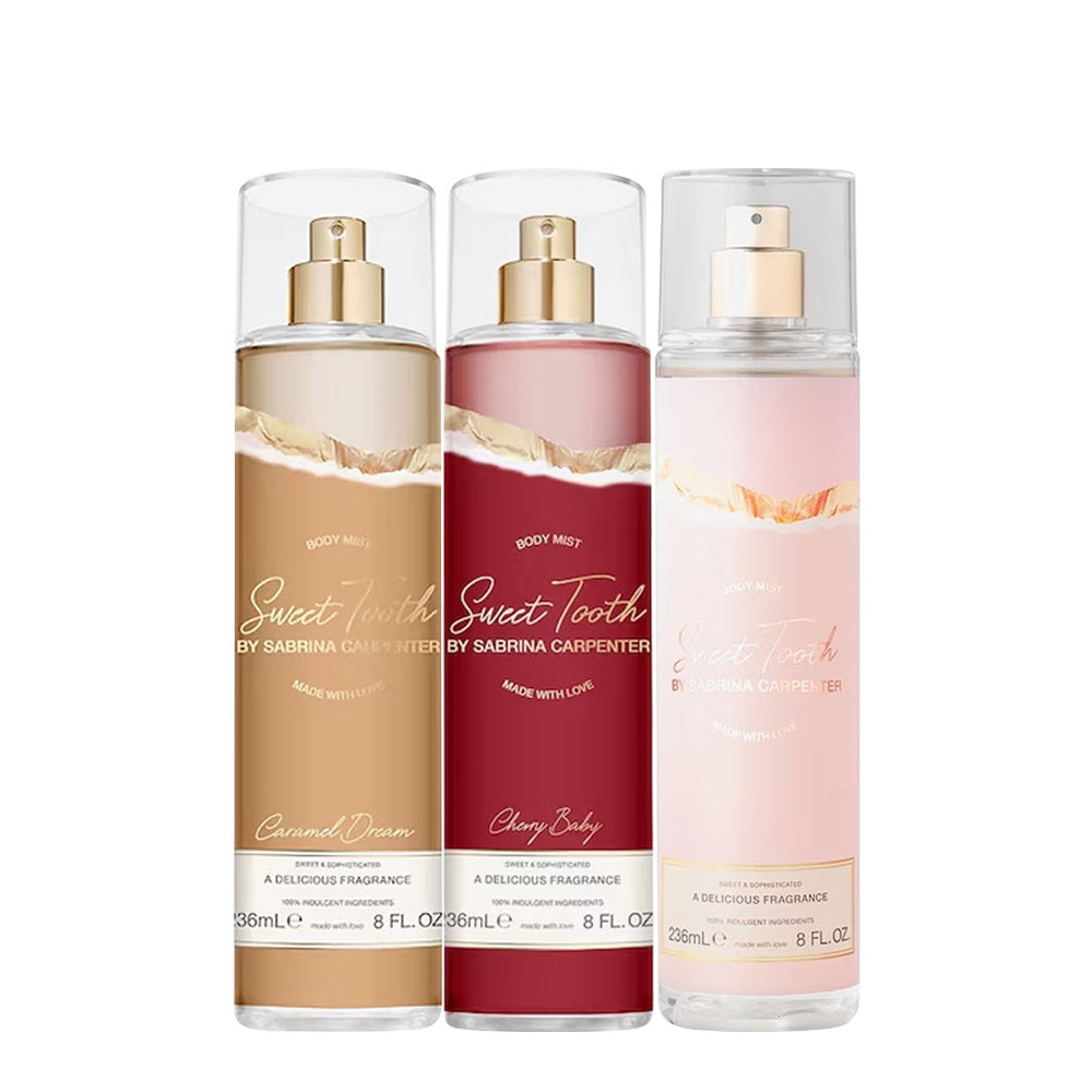 Sweet Tooth By Sabrina Carpenter Body Mist Set 236ml x 3