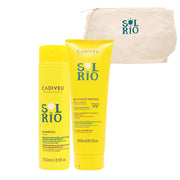 Cadiveu Sol Do Rio Professional Shampoo 250ml Protein Mask 250ml  Beach Pochette OMAGGIO
