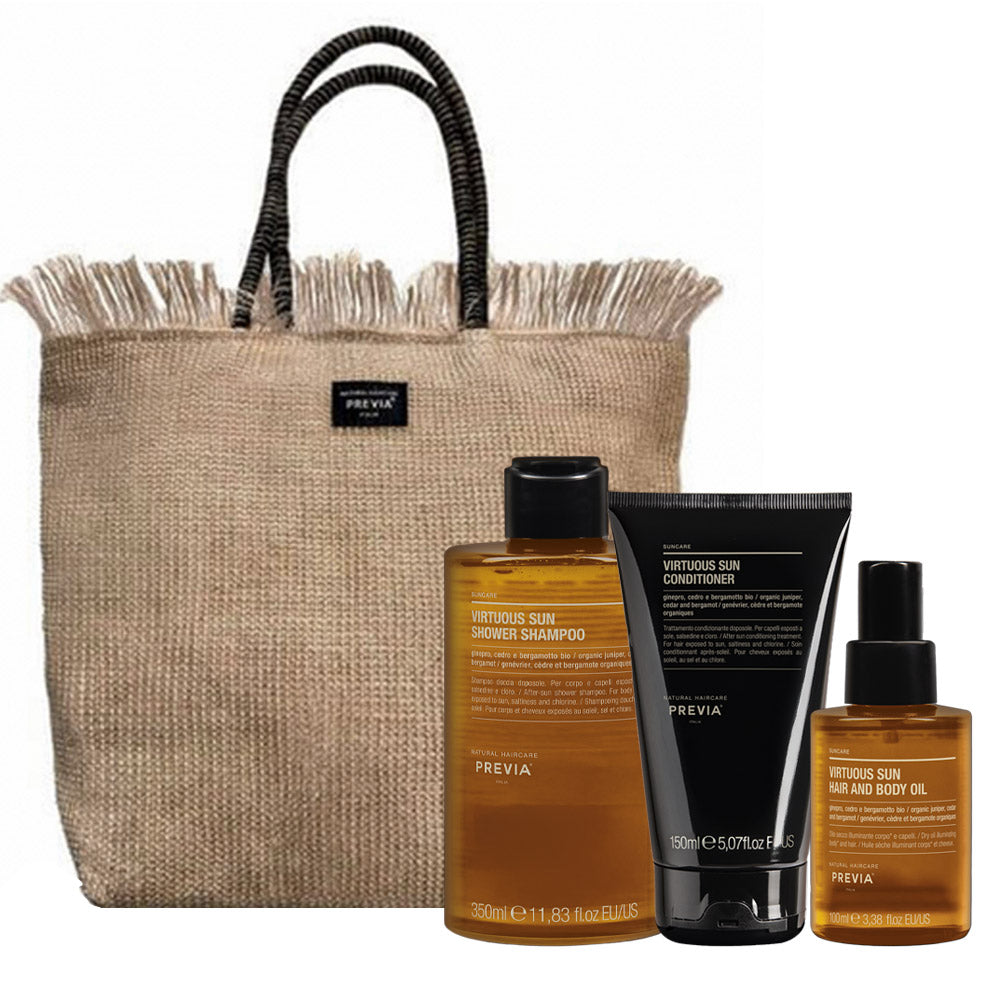 Previa Virtuous Sun Summer Kit + Summer Bag OMAGGIO