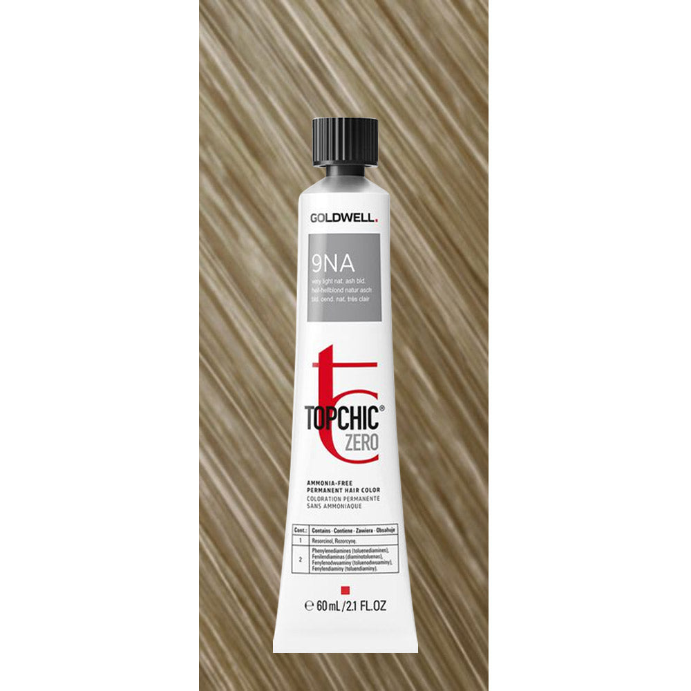 9NA Topchic Zero The Naturals Very Light Natural Ash Blonde Tb 60ml - colorazione permanente senza ammoniaca