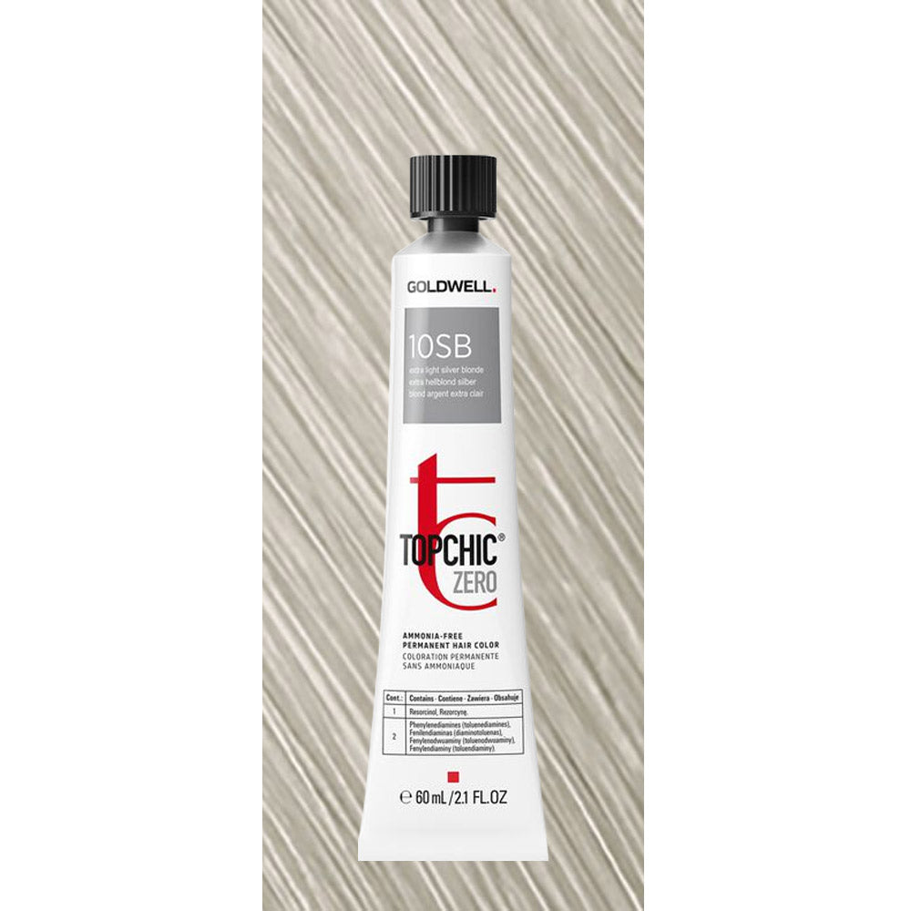 10SB Topchic Zero Cool Blondes Extra Light Silver Blonde Tb 60ml - colorazione permanente senza ammoniaca