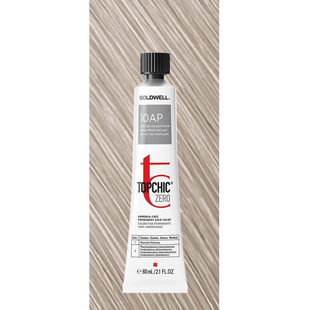 10AP Topchic Zero Cool Blondes Extra Light Ash Pearl Blonde Tb 60ml - colorazione permanente senza ammoniaca