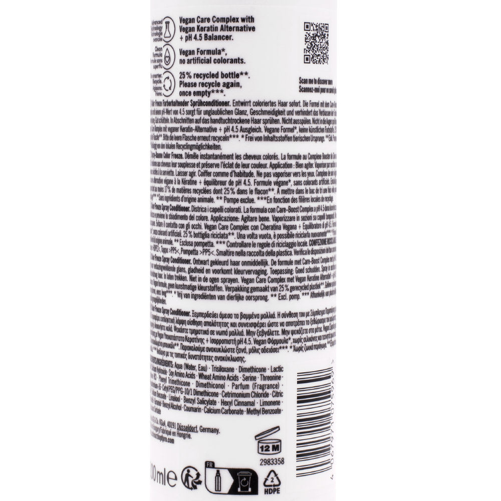 Schwarzkopf BC Bonacure Color Freeze Spray Conditioner 200ml - balsamo spray leave-in