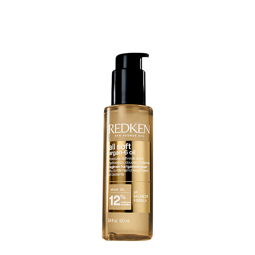 Redken All Soft Argan Oil 100ml - olio d'argan per capelli secchi