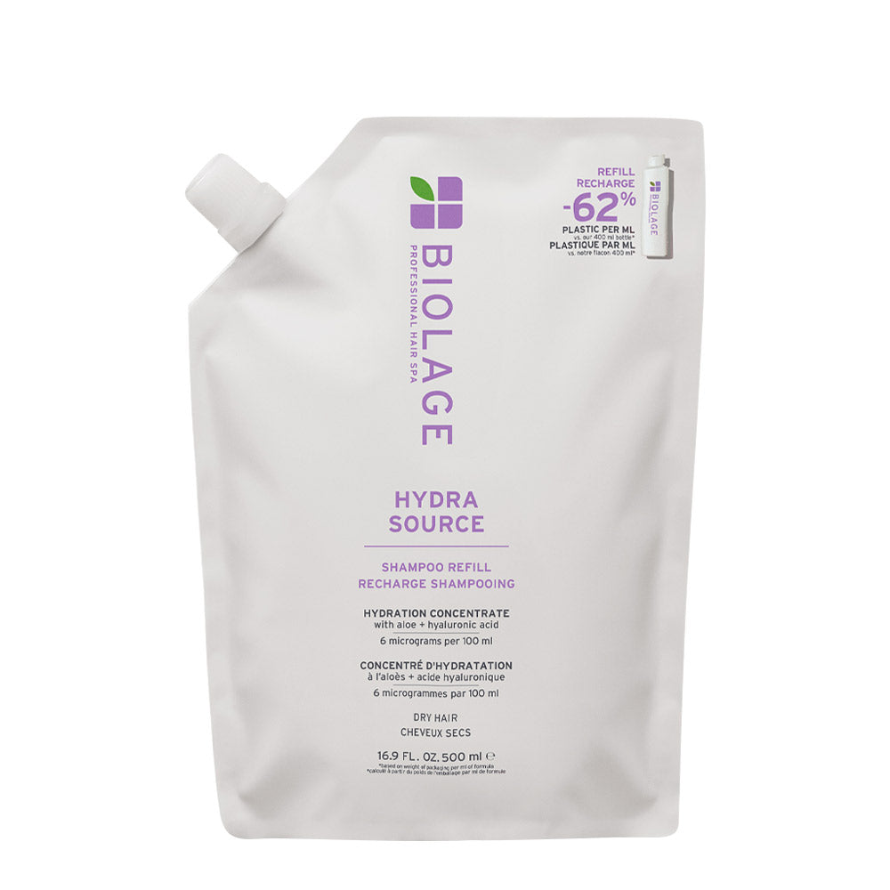 Biolage Professional Hair Spa Hydra Source Refill Shampoo 500ml - eco ricarica shampoo idratante
