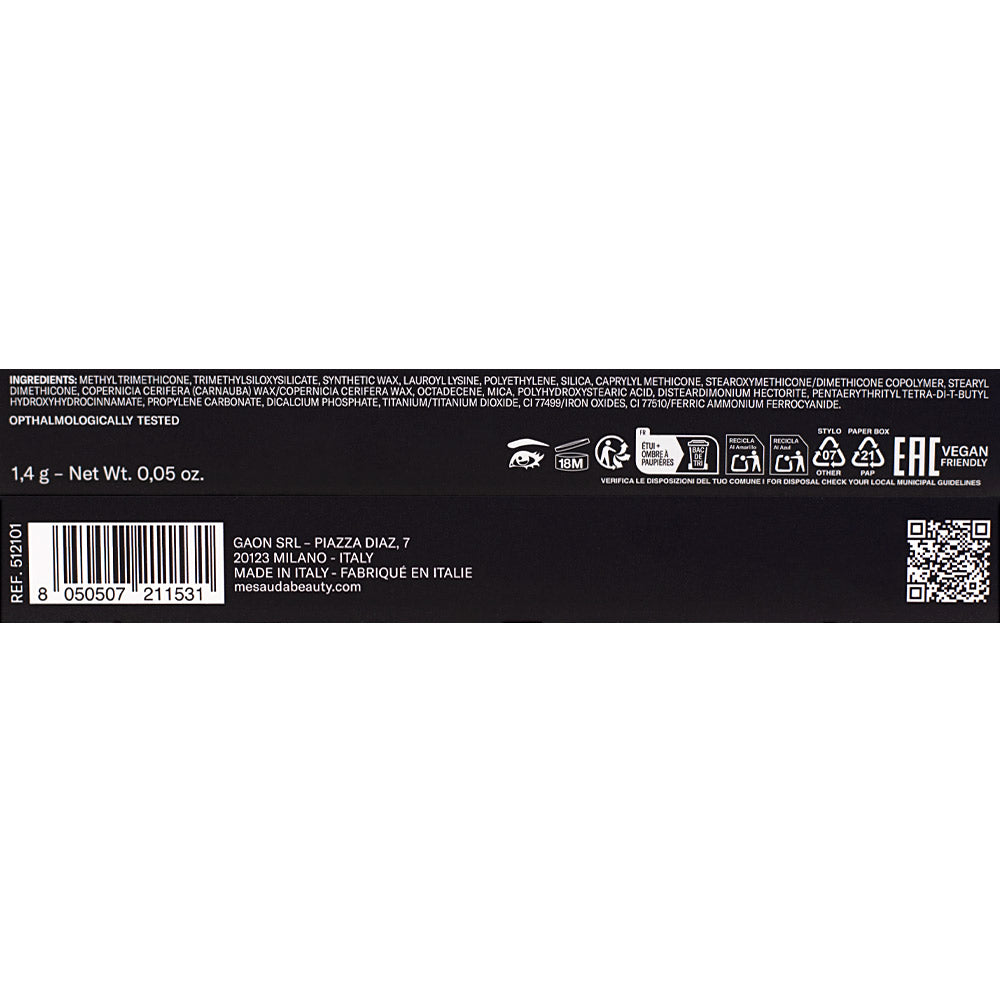 Mesauda Beauty Drawmatic Shadow Blackout 101 1.4gr - ombretto stylo multiuso