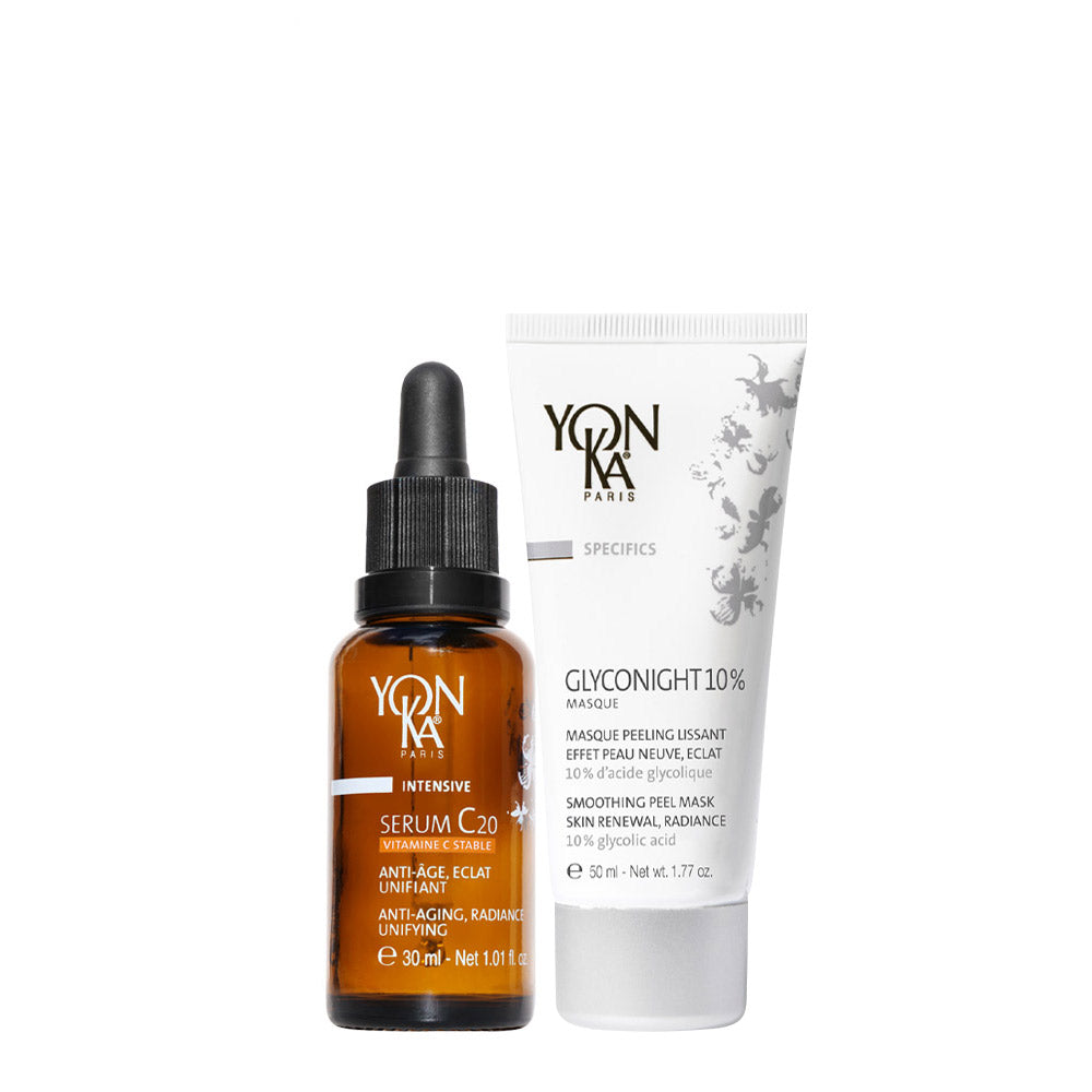 Yonka Intensive Serum C20 30ml  Glyconight 10% 50ml