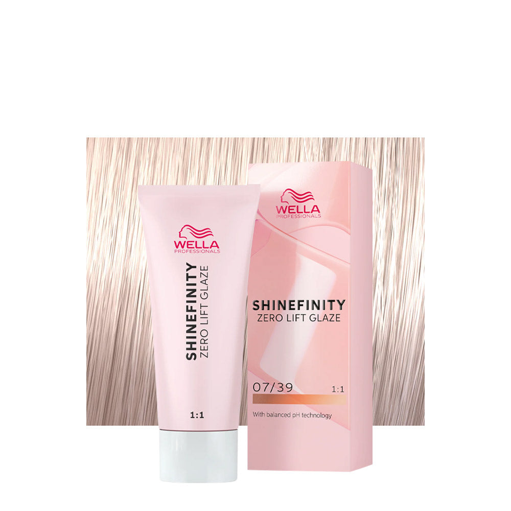 Wella Shinefinity Chroma Gold 07/39 60ml - colore demi-permanente