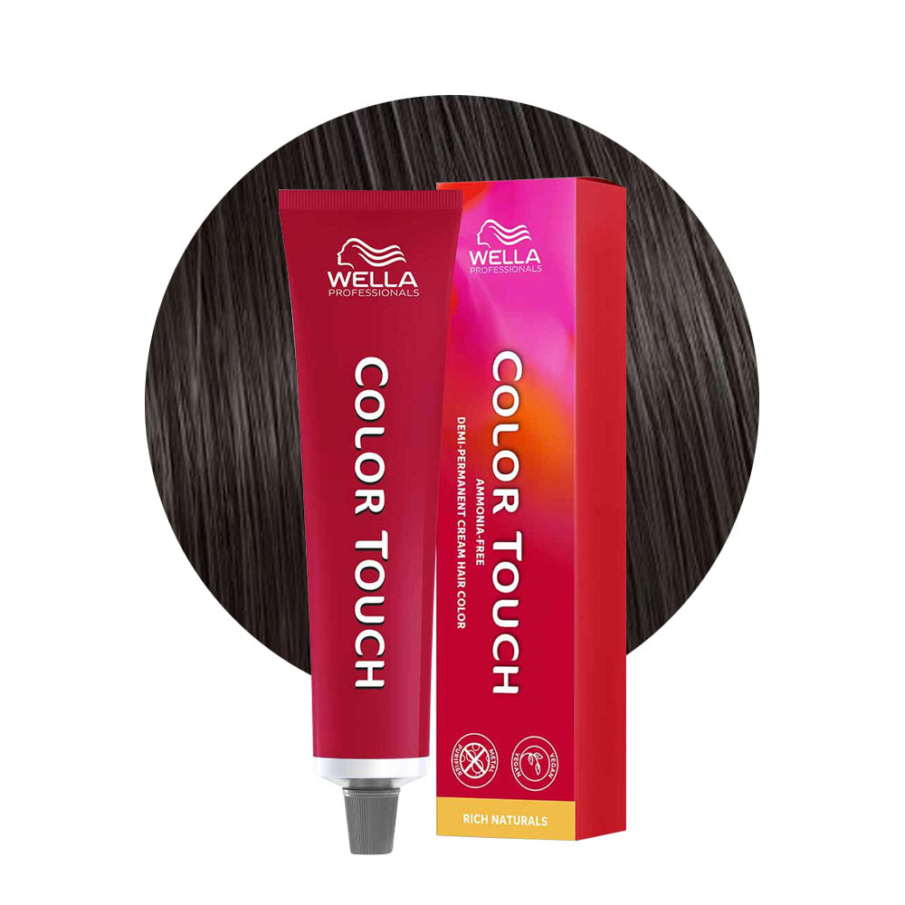 Wella Color Touch Rich Naturals 4/19 Castano Medio Cenere Cendrè 60ml - colore semi permanente senza ammoniaca
