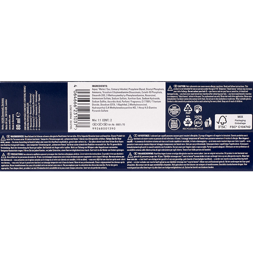 Wella Koleston Perfect ME+ Pure Naturals 7/0 Biondo Medio 80ml - colorazione permanente