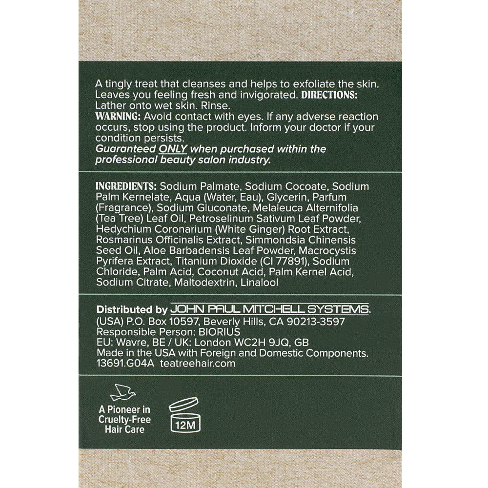 Paul Mitchell Tea Tree Body Bar 150gr - sapone rinvigorente per il corpo