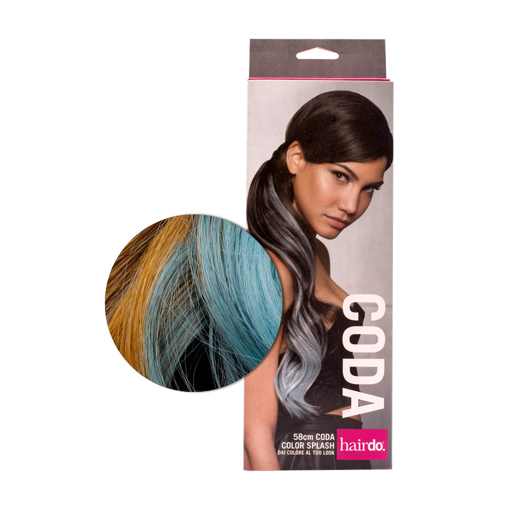Hairdo Coda Color Splash Ginger Blonde / Blue 58 cm