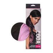 Hairdo Coda Color Splash Ebony / Lavander 58 cm - coda lavanda su nero