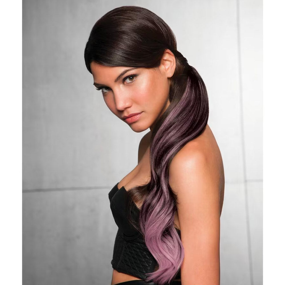 Hairdo Coda Color Splash Ebony / Lavander 58 cm - coda lavanda su nero