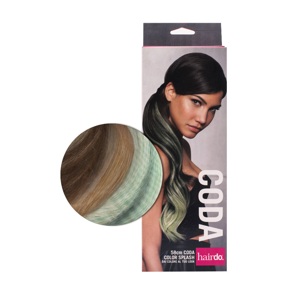 Hairdo Coda Color Splash Buttered Toast / Light Green 58cm