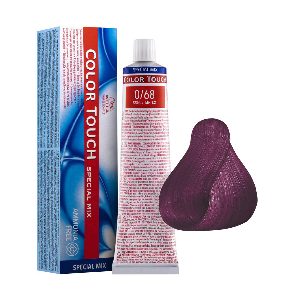 Wella Color Touch Special Mix 0/68 Purple Bluette 60ml - semi-permanent color without ammonia