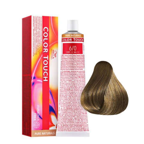Wella Color Touch Pure Naturals 6/0 Dark Blond 60ml - semi-permanent color without ammonia