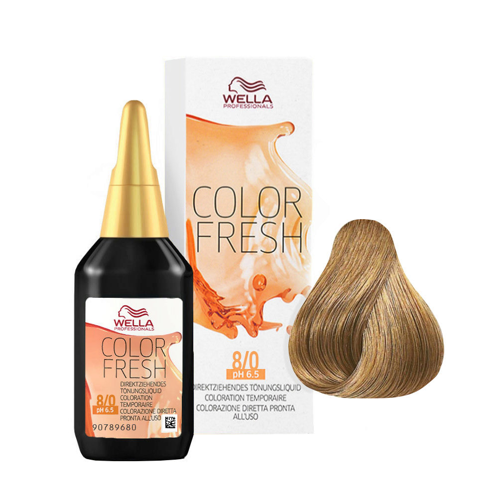 Wella Color Fresh 8/0 Light Blond 75ml - conditioning colour enhancer without ammonia