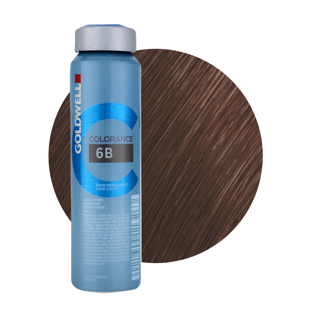 6B Gold brown Goldwell Colorance Warm browns can 120ml | Hair Gallery