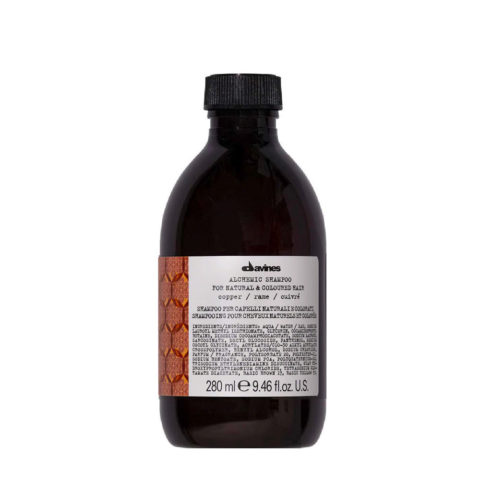 Davines Alchemic Shampoo Copper 280ml - colour enhancing shampoo for copper hair