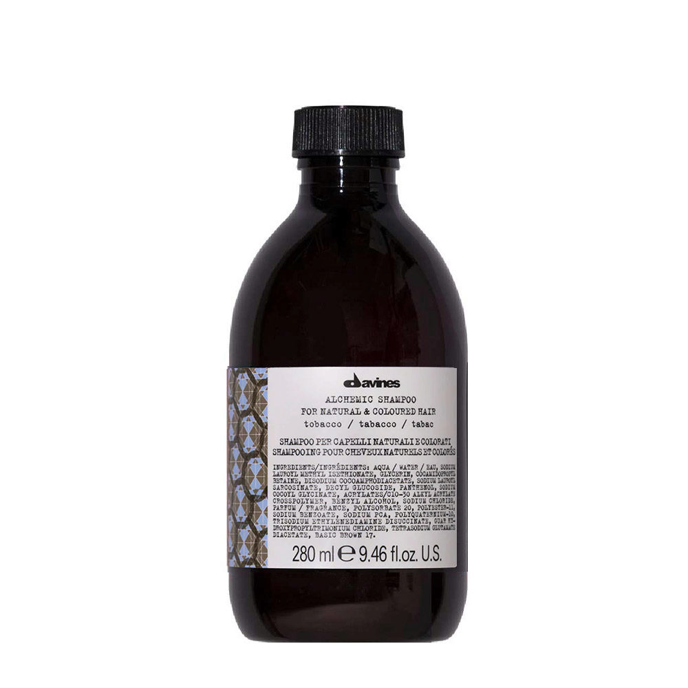 Davines Alchemic Shampoo Tobacco 280ml - shampoo to intensify brown and light brown highlights