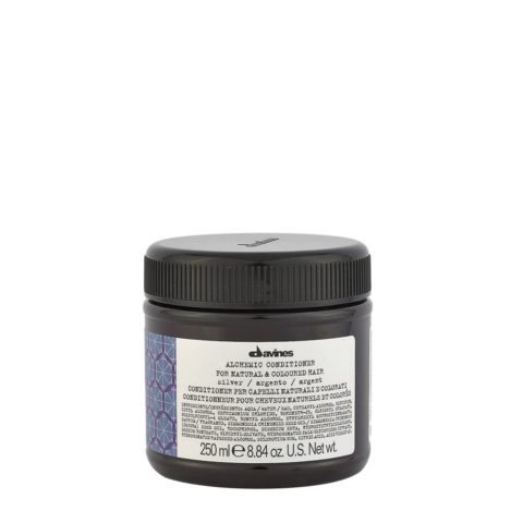 Davines Alchemic Conditioner Silver 250ml - silver conditioner for platinum blonde and gray hair