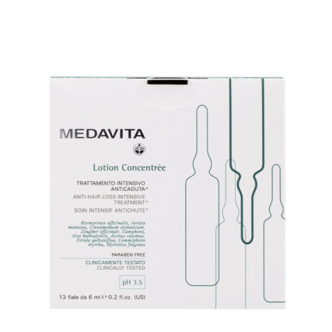 Medavita Cute Lotion Concentrée Anti Hair Loss Intensive Treatment 13x6ml - intensive anti-hair loss treatment pH 3.5