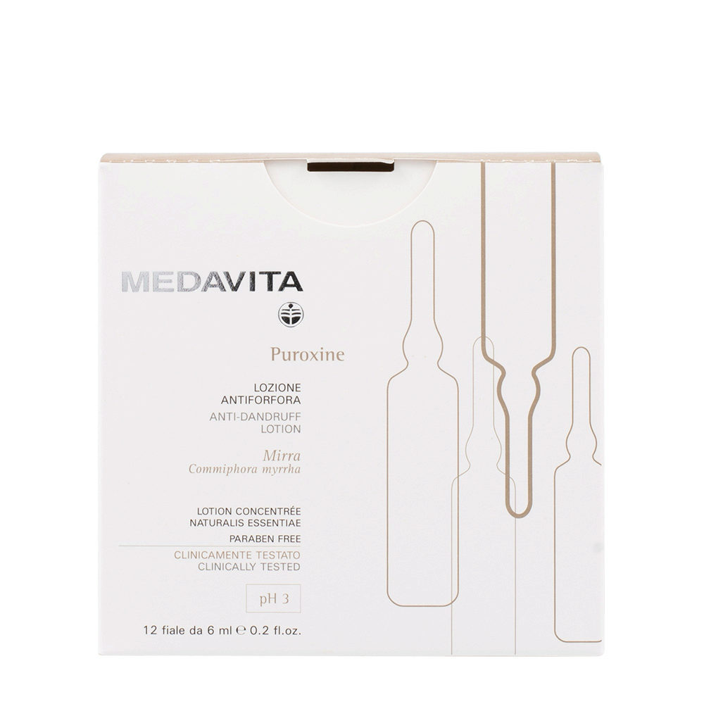 Medavita Cute Puroxine 12x6ml - anti-dandruff lotion pH 3