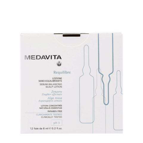 Medavita Cute Requilibre Sebum-balancing scalp lotion pH 3  12x6ml