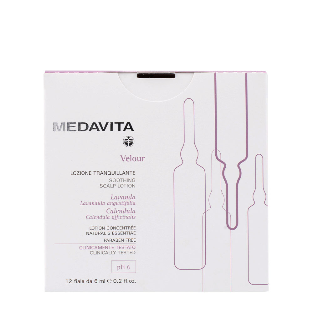 Medavita Cute Velour Soothing scalp lotion pH 6  12x6ml