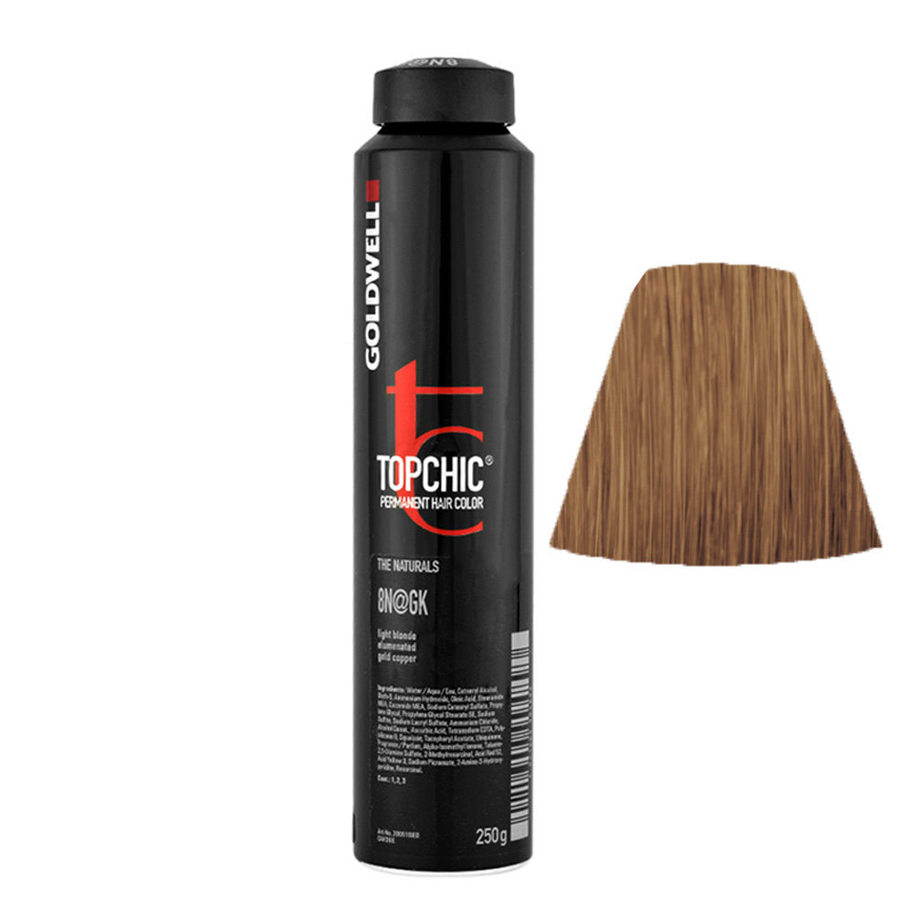 8n Gk Light Blonde Elumenated Gold Copper Goldwell Topchic Elumenated Naturals Can 250gr Hair